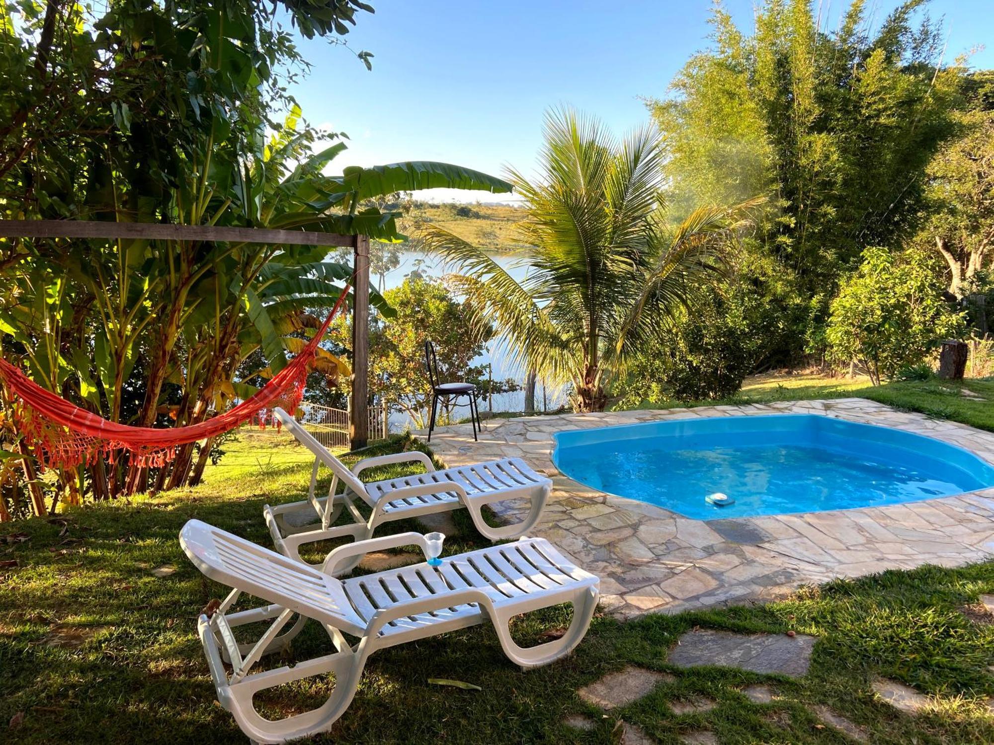 Casa Com Piscina Fundo Pra Represa E Ar Condicionado Casinhabrancadevaranda Ijaci Eksteriør bilde