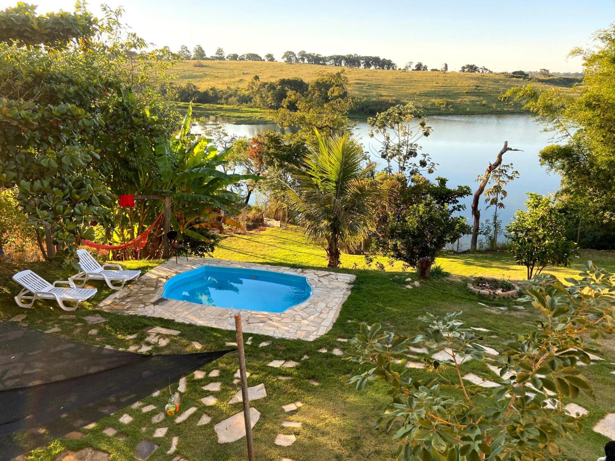 Casa Com Piscina Fundo Pra Represa E Ar Condicionado Casinhabrancadevaranda Ijaci Eksteriør bilde