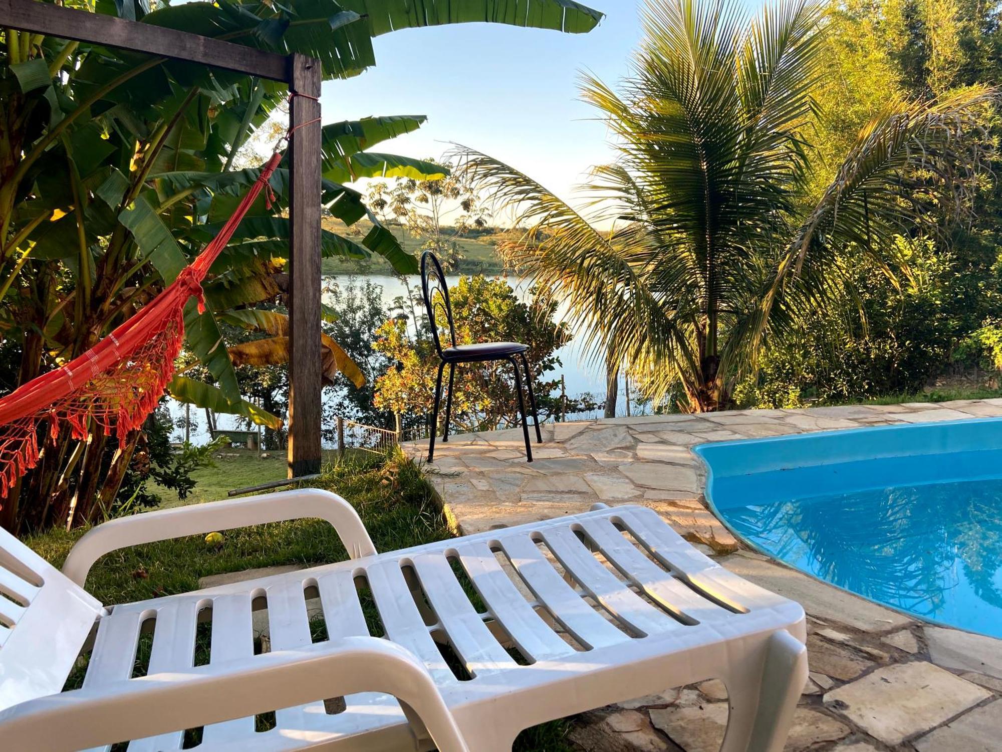 Casa Com Piscina Fundo Pra Represa E Ar Condicionado Casinhabrancadevaranda Ijaci Eksteriør bilde